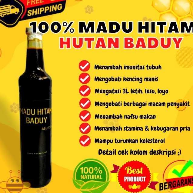 

Best Madu Hitam Pahit Asli Madu Murni Hutan Odeng Baduy 100% ASLI ALAMI BERKUALITAS ✾✱