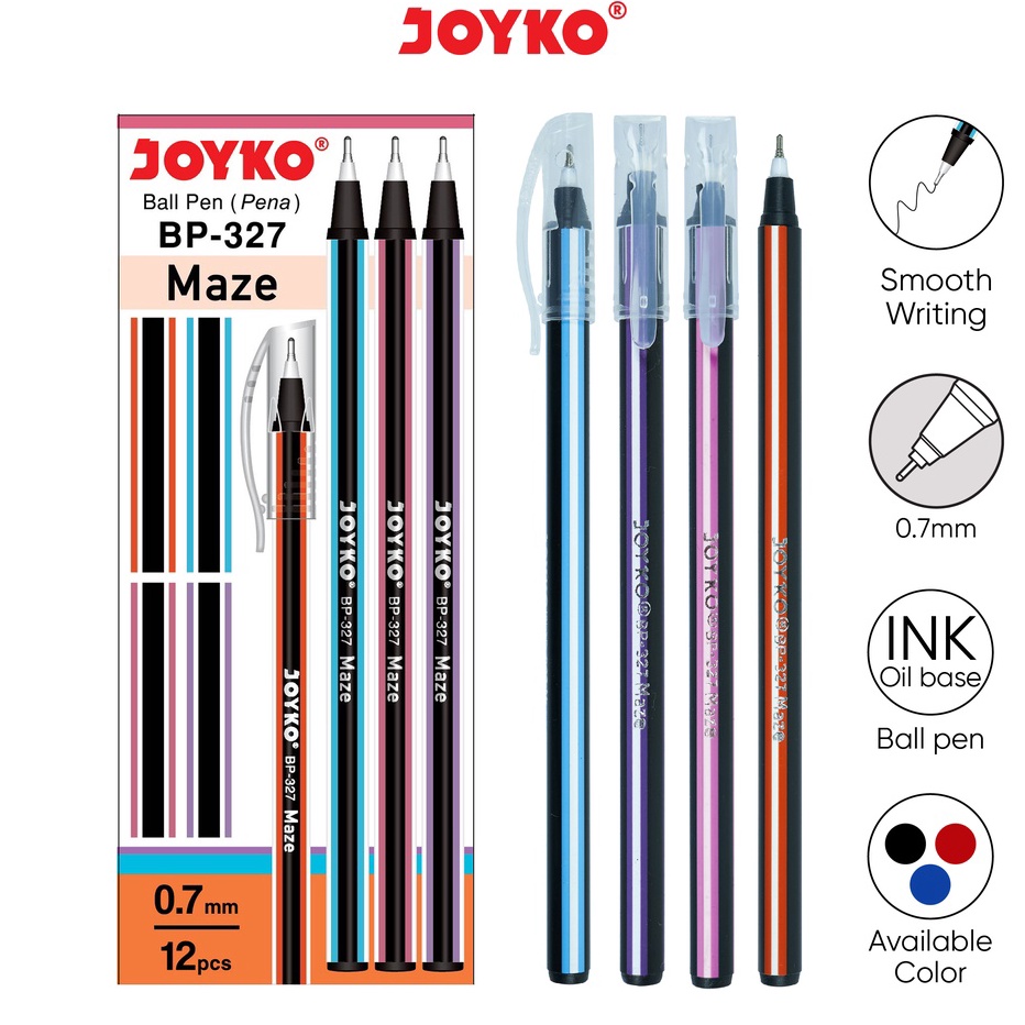 

Kirim Sekarang Ball Pen Pulpen Pena Joyko BP-327 Maze 0.7 mm