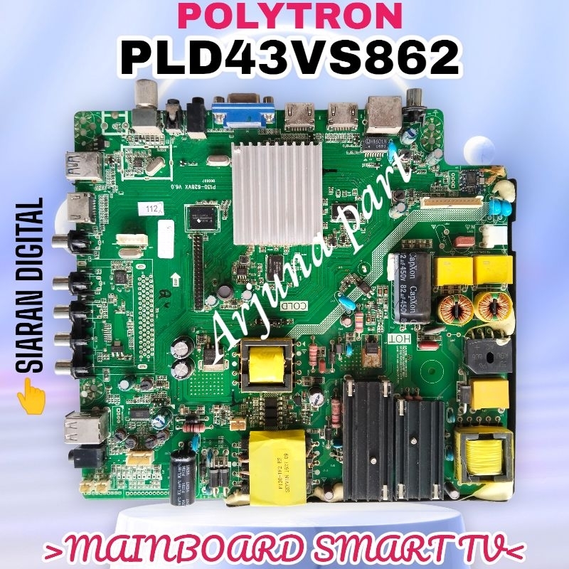 MAINBOARD TV POLYTRON PLD43VS862 / MB TV POLYTRON PLD43VS862 / MESIN TV POLYTRON PLD43VS862 / MODUL 