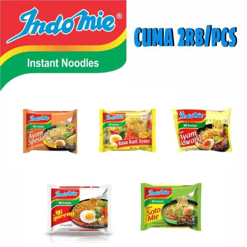 

[ MAKSIMAL ORDER 10 PCS/ORDER ] "COD" INDOMIE 5 VARIAN RASA PALING MURAH