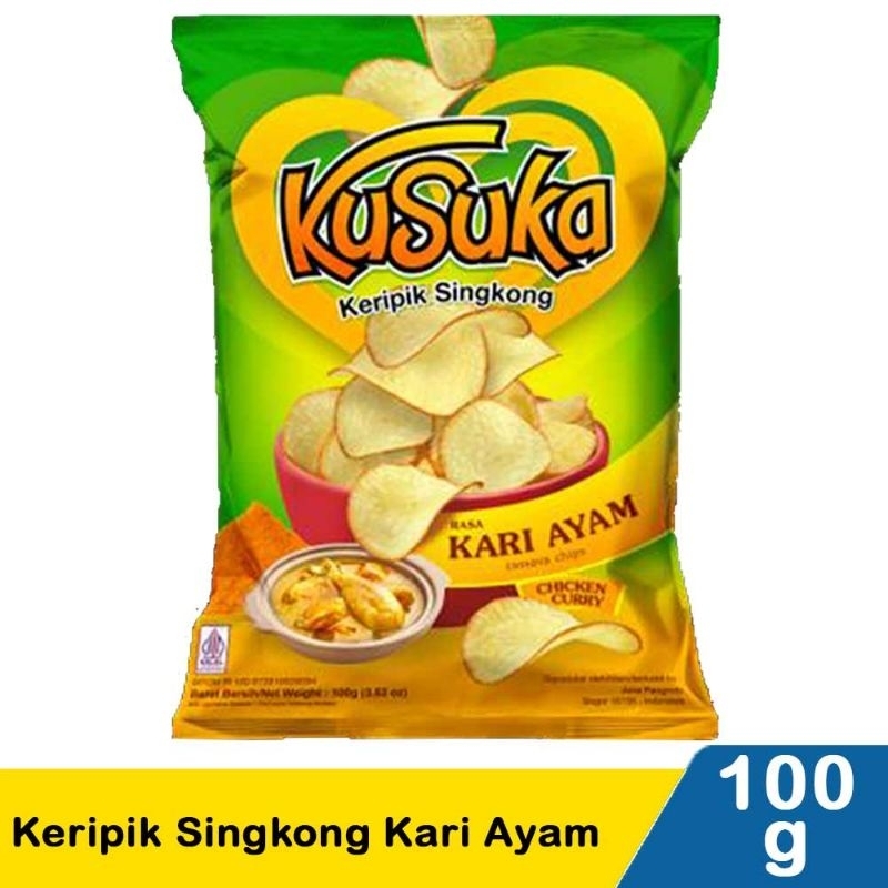 

Kusuka Keripik Singkong Kari Ayam 100G