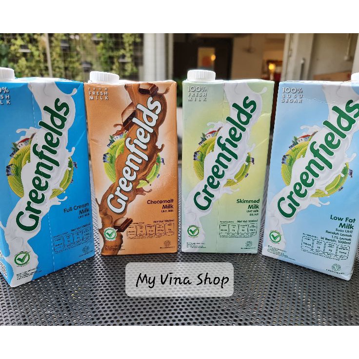 

[KODE Q0SYB] Susu UHT Greenfields 1 L/1000 ml SATUAN
