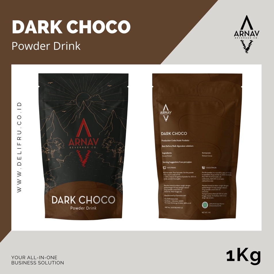 

Kirim Sekarang Dark Choco Powder Drink Arnav 1 Kg - Bubuk Minuman Cokelat Murni Premium Model Terkini