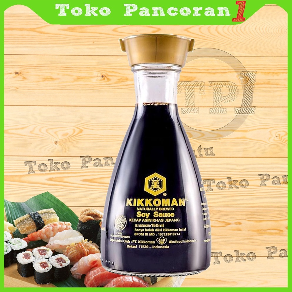 

[✣F37@] Kikkoman Soy Sauce 150 ml HALAL / Kecap Shashimi / Shasimi / shoyu / jepang japanese / kecap asin Dijamin Baru