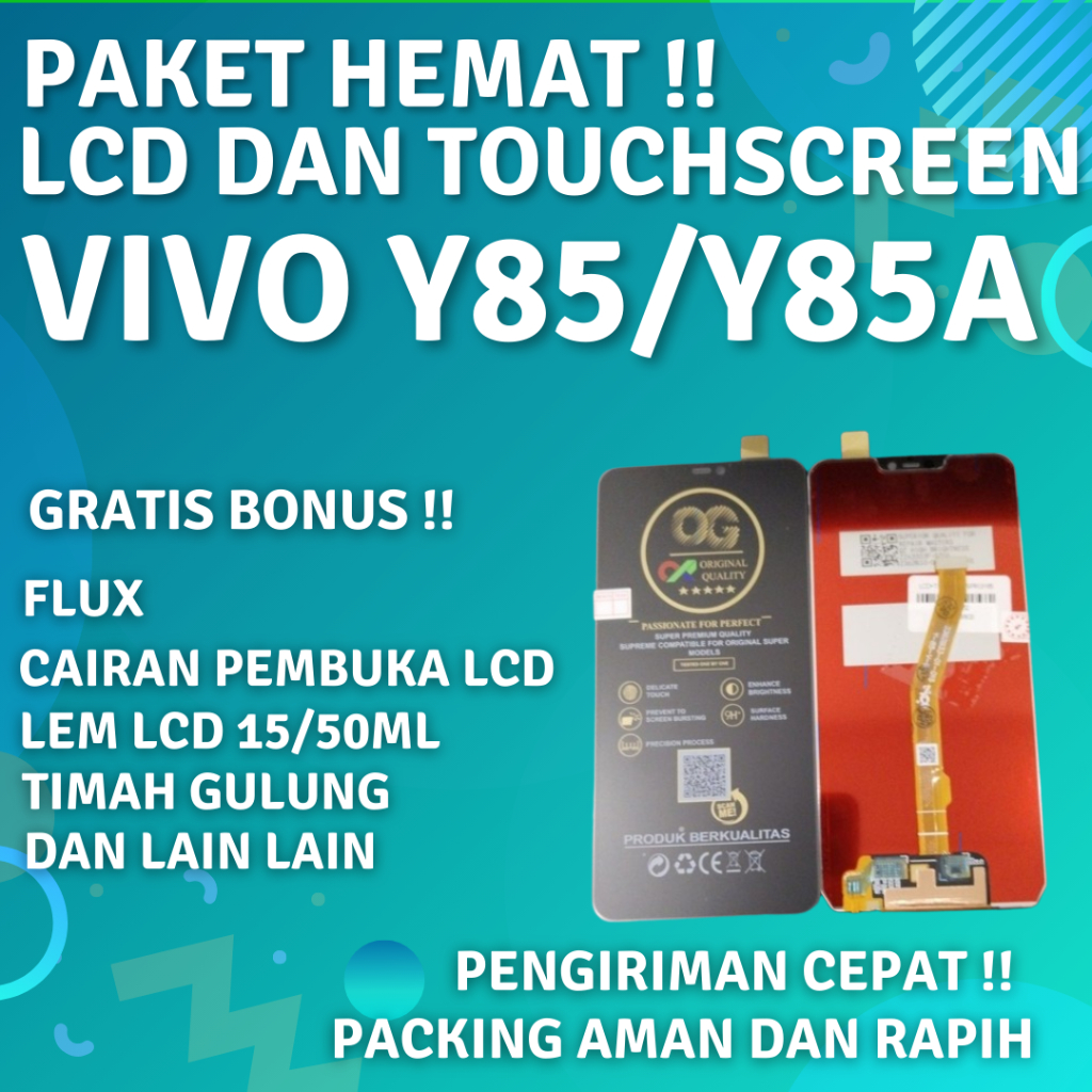 Lcd Ori Vivo Y85 Y 85 Fullset Layar Touchscreen Original