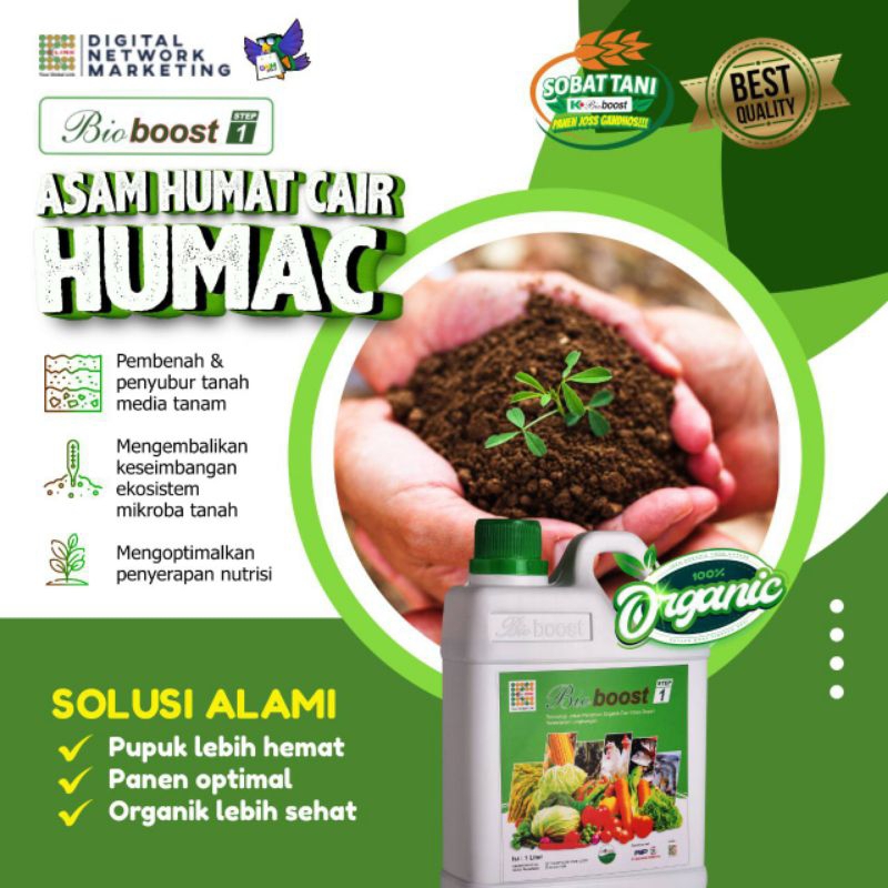 Bioboost Step 1 , pupuk hayati menaikkan pH tanah , bisa utk peternakan dan perikanan