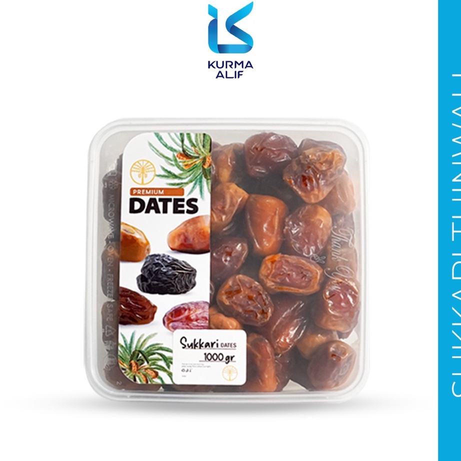 

[KODE 6LVNJ] Kurma Sukari Thinwall 1 Kg - Kurma Raja Basah Premium Quality