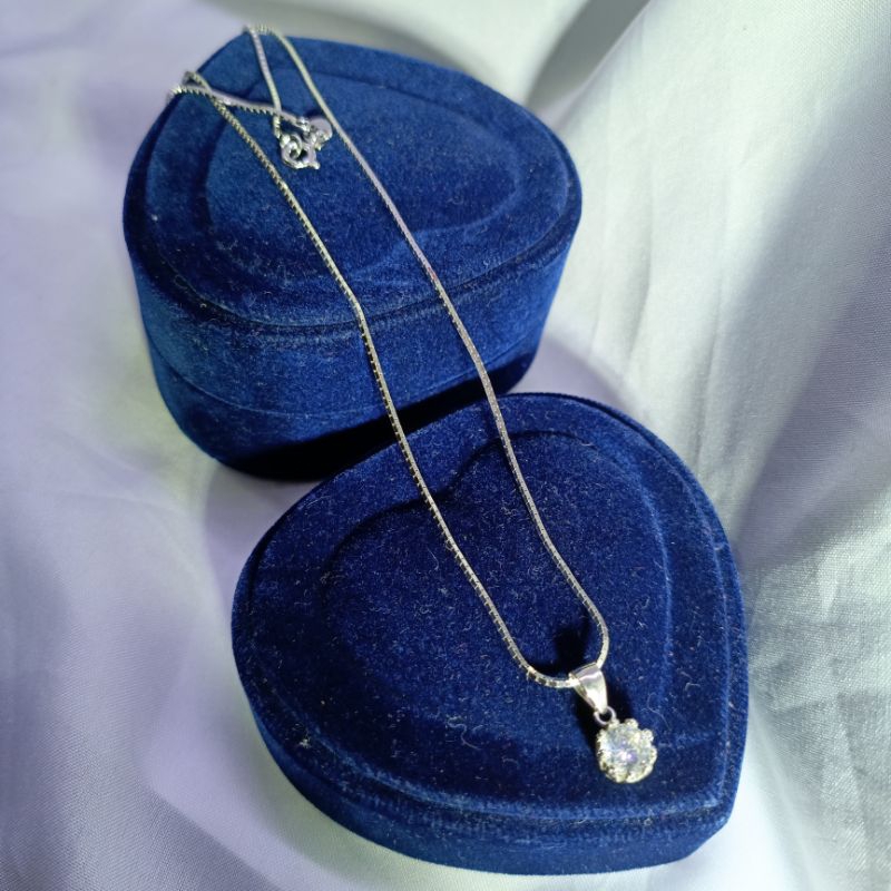 kalung italy kaca +liontin desy