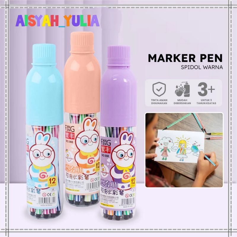 

Spidol Warna Warni Alat Lukis Marker Pen Spidol Warna Alat Tulis Anak