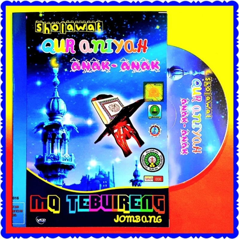 KASET ORIGINAL VCD SHOLAWAT QURANIYAH ANAK ANAK-KASET VCD SHOLAWAT ANAK-KASET DVD LAGU SHOLAWAT ANAK