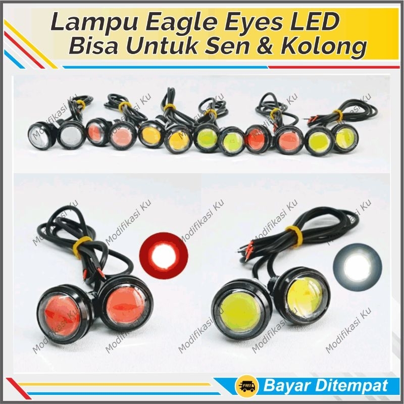 MATA ELANG SEN SENJA KOTA EAGLE EYE MOBIL MOTOR LED LENSA COB TERANG