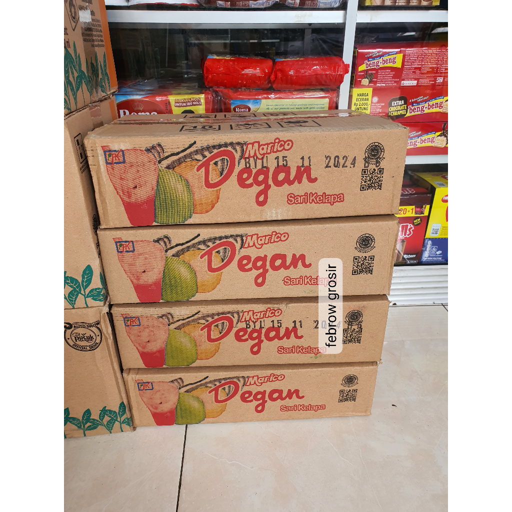 

marico degan sari kelapa 1 dus karton isi 24 / minuman segar koko