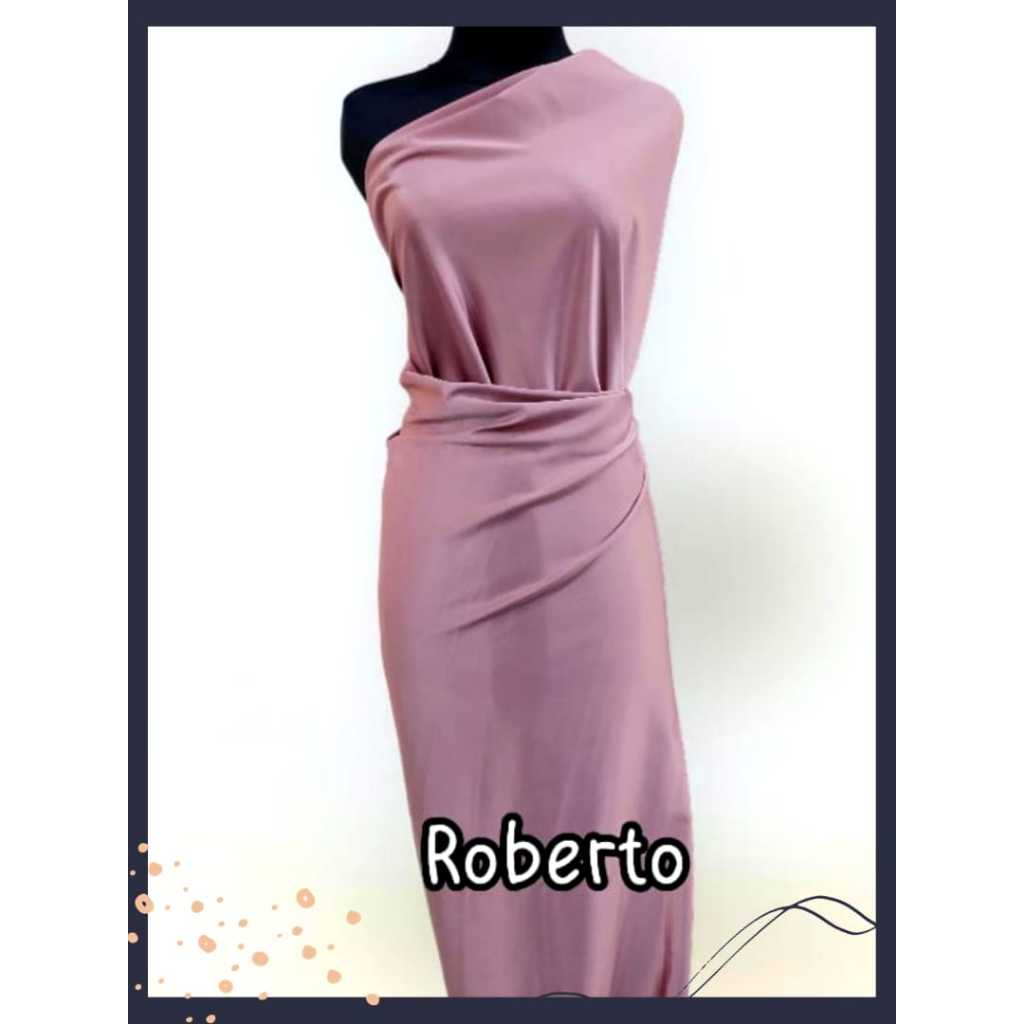 KAIN SATIN ROBERTO CAVALLI QUALITY PREMIUM BRIDESMAID / PURE SILK SATIN