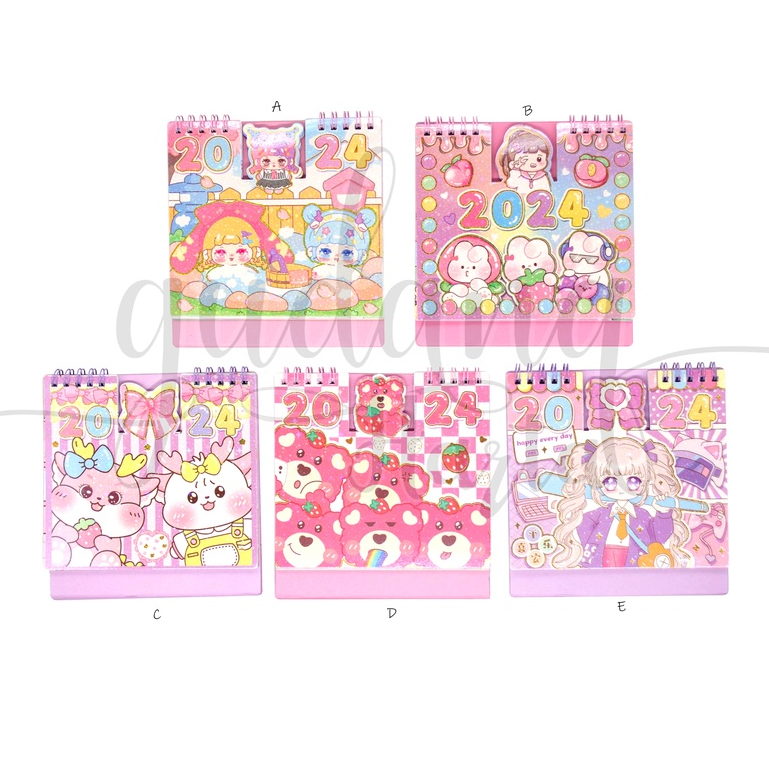 

Kalender Meja 2024 Kotak Cute Shimmering Calender Motif Lotso Rabbit Pig GH 505008