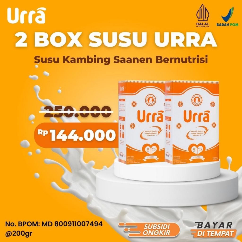 

2 Box Susu Kambing Urra Original 200gr Untuk Pertumbuhan dan Nafsu Makan Anak