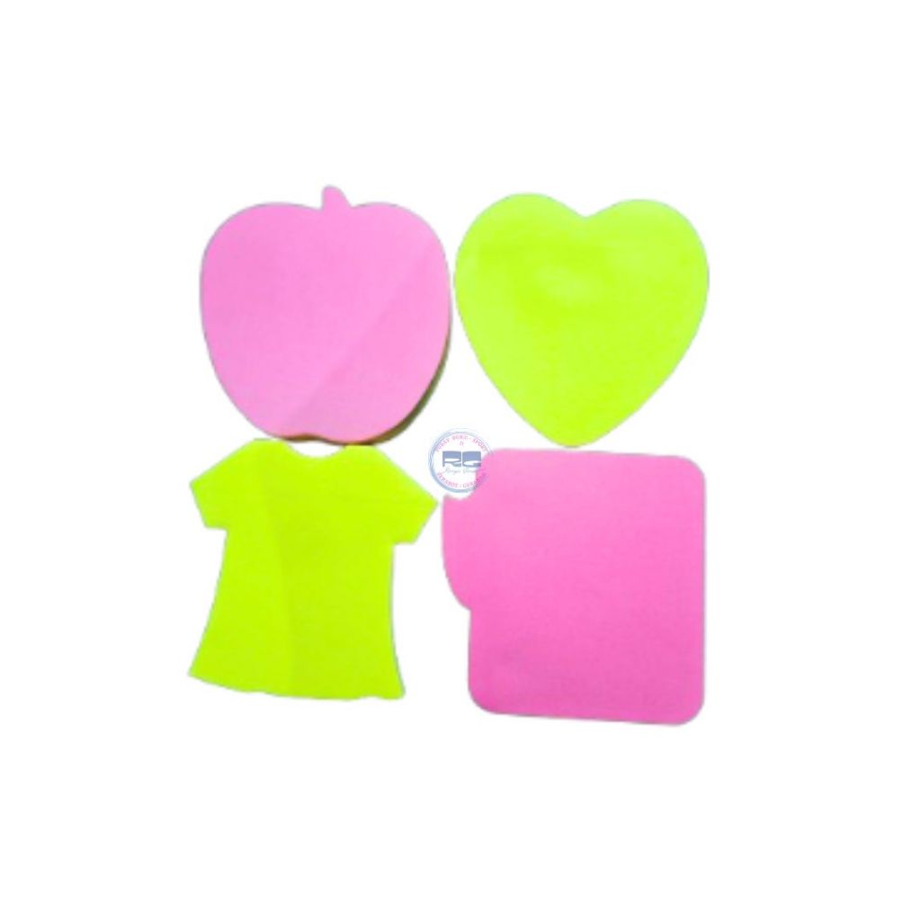 

Sticky Notes Berbentuk Lucu / Sticky Note Warna Karakter / Sticky Note Apel / Sticky Note Uk. 76x76 mm
