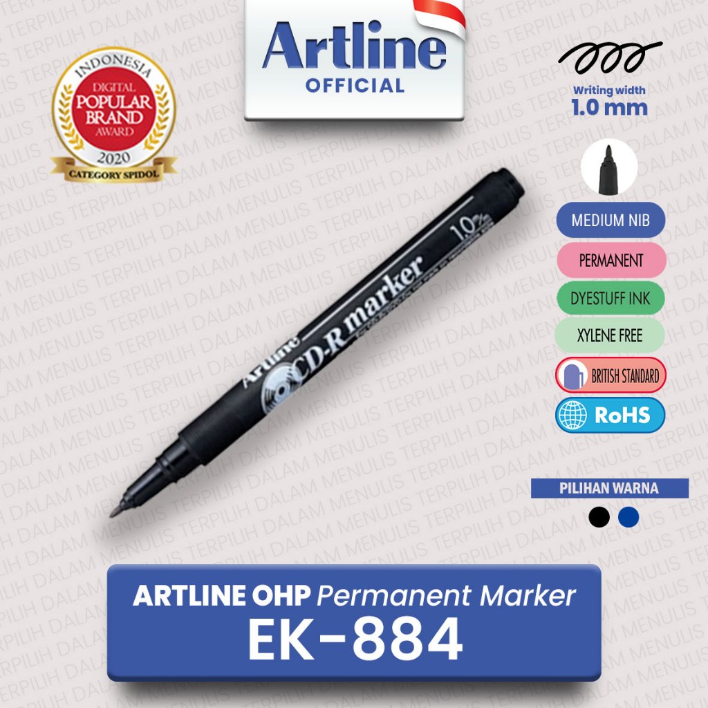 

ARTLINE Spidol CD-R Permanent Marker EK-884