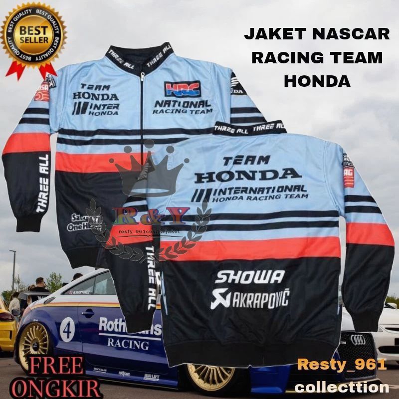 JAKET MOTOR JAKET NASCAR RACING TEAM HONDA INTERNATIONAL
