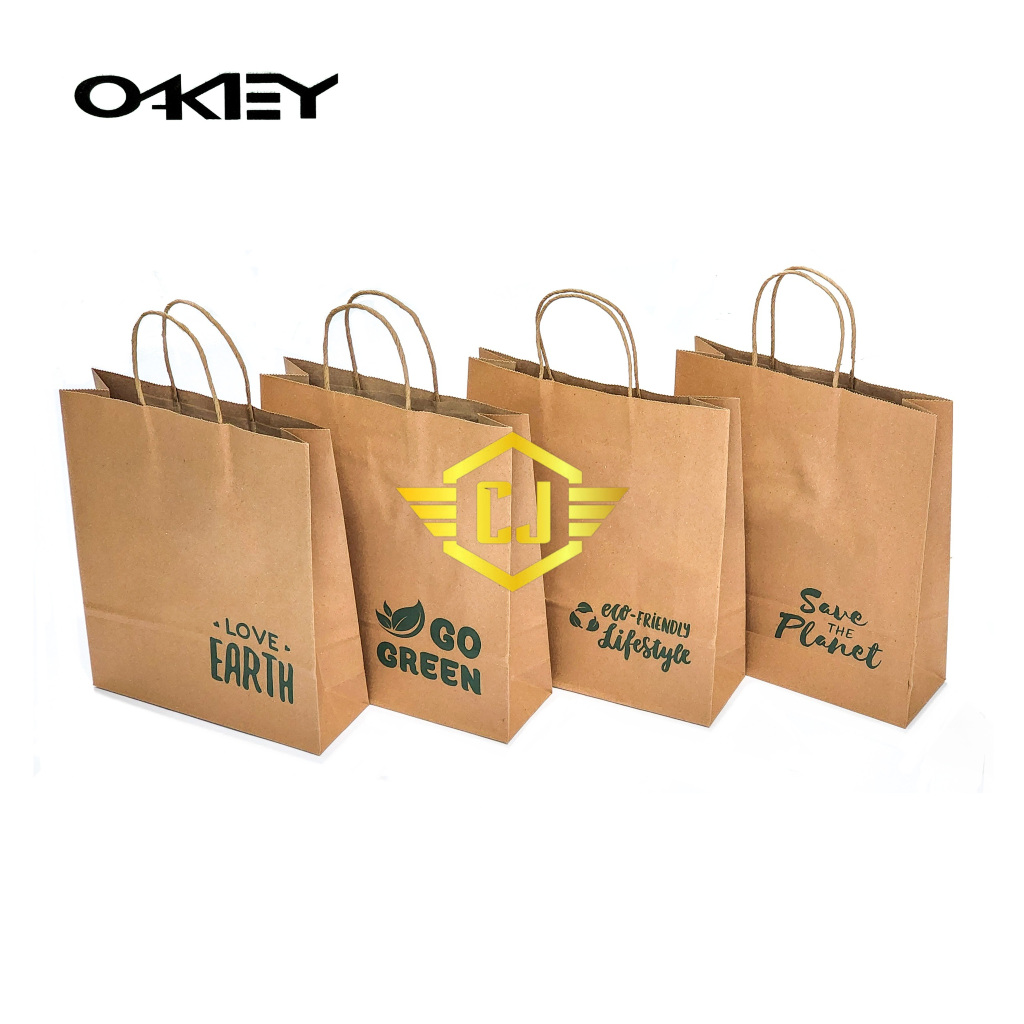

1 PAK / 10 Pcs OKEY Kraft Paper Bag B Eco Friendly (24x29x8cm)