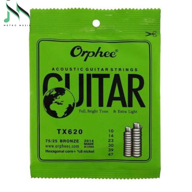 Senar Gitar Akustik Orphee 0,10/Senar Folk