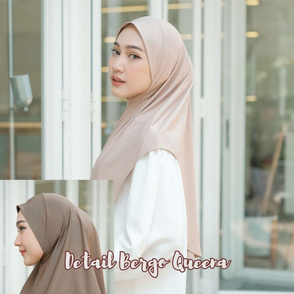 Hijab Bergo Hamidah Non Pet Jersey / Bergo Instan Malay Non Pad Daily Jersey Premium/Kerudung Jumbo Bergo Malay Ukuran L Nonpet Hamidah COD
