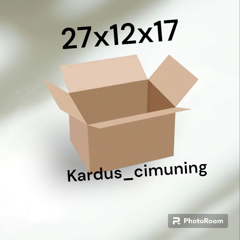 

kardus box packing 27x12x17