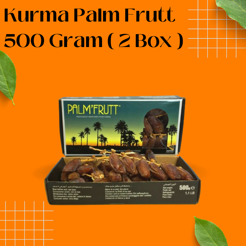 

Kurma PalmFrutt 500 Gram ( 2 Box ) || Tunisia Tangkai Palm Fruit 500 Gr || Kurma Tangkai Tunisia Palm Frutt 500 GR || Oleh Oleh Haji Umroh || Toko Kurma Maryam