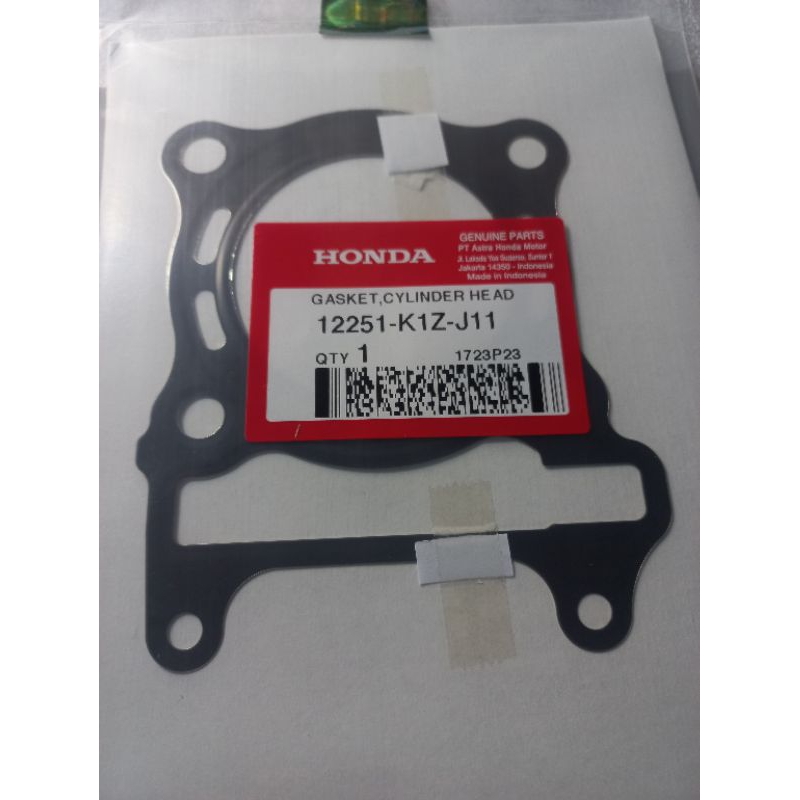 Gasket Cylinder Head Cop Vario 160 PCX 160 K1Z Packing Cylinder Head Cop Vario 160 Pcx 160