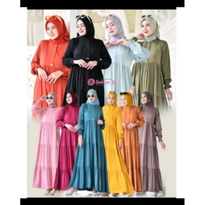 Gamis salvina ys canda standart dan jumbo