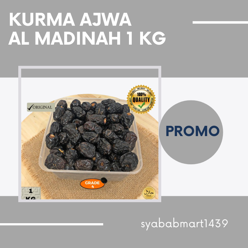 

Kurma Ajwa 1 Kg [ Besar Besar ] | Kurma Nabi | Ajwa Madinah | Kurma Nabi Madinah