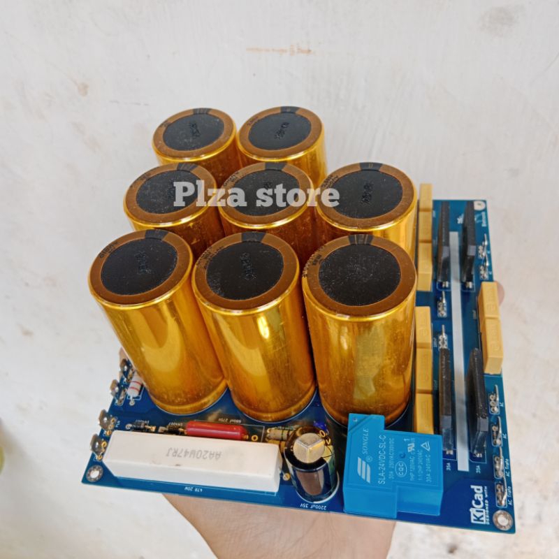 KIT PSU CLASS H ISI 8 ELKO DOUBLE CT MAX GOLD 100V 10.000UF LENGKAP SOFTSTART/TEGANGAN SIMETRIS/FAN 