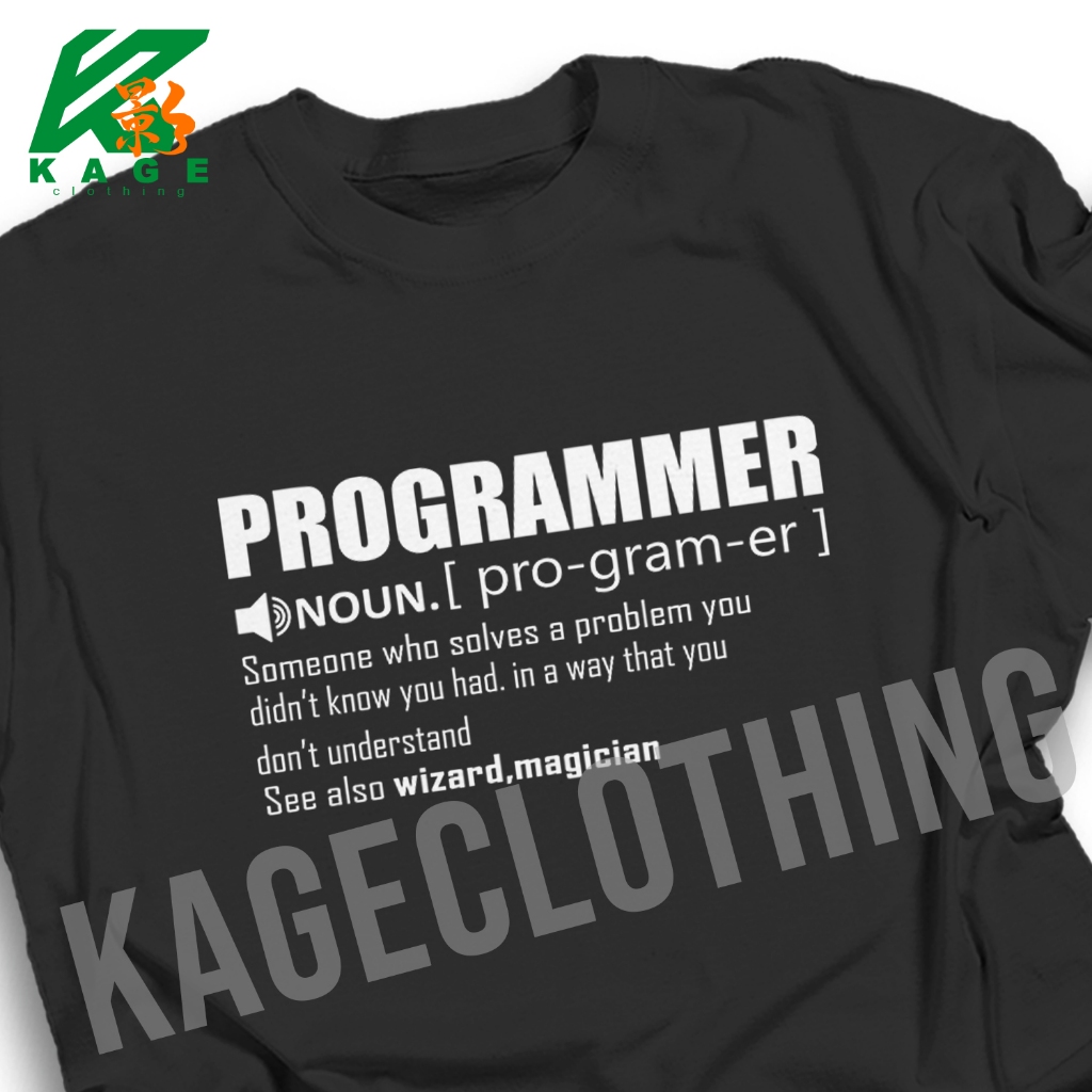 Kaos PROGRAMMER Tshirt baju distro cotton combed 30s UNISEX KAOS TEKNIK INFORMATIKA CODE PROGRAMMING