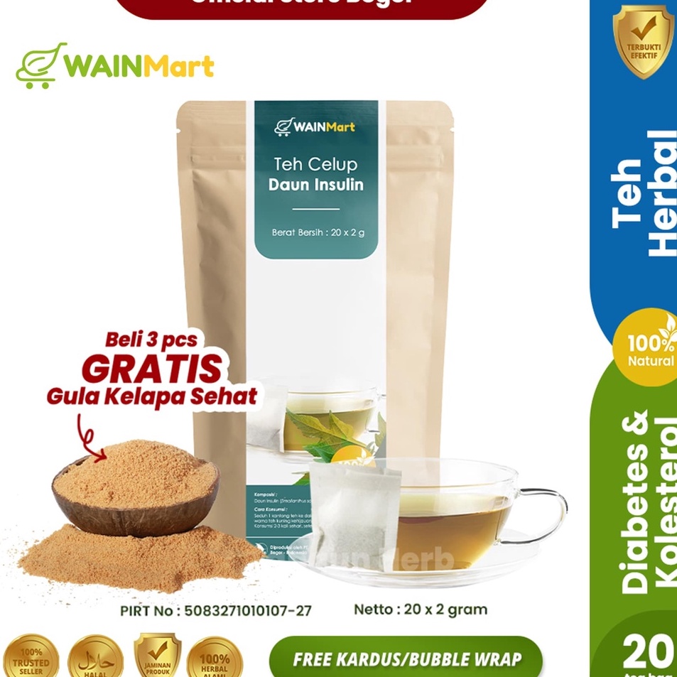 

[KODE MLRO0] ANTI DIABETES !!! Teh Daun Insulin Diabetes dan Anti-Kanker