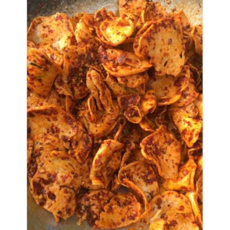 

[☁B72➤] basreng bulat daun jeruk extra pedas isi 1kg/1000gram Spesial Discount
