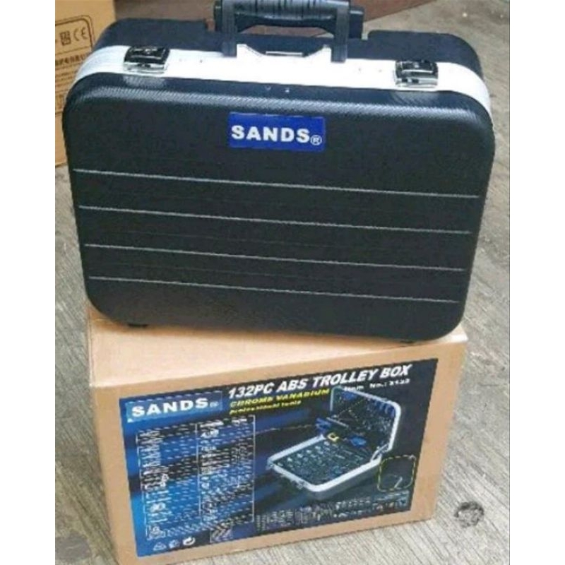 Promo Toolkit Set 132 Pcs Plus ABS Koper Travel Box Sands