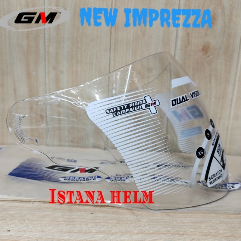 KACA HELM |VISOR  HELM GM NEW IMPREZZA  CLEAR ORIGINAL