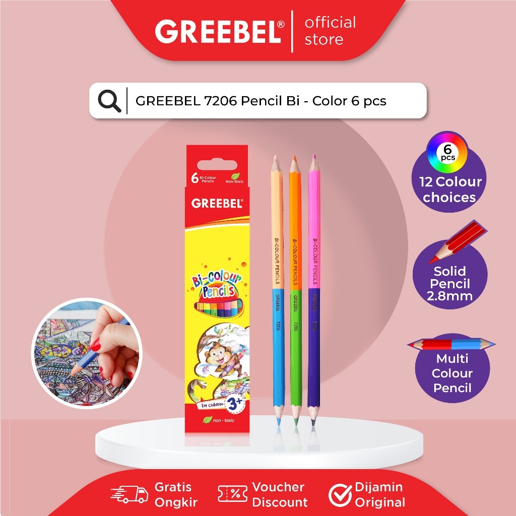 

GREEBEL BI-COLOUR 6 pcs