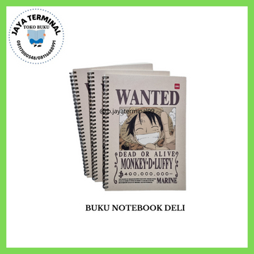 Deli One Piece Spiral Notebook - Buku Tulis Buku Catatan Spiral