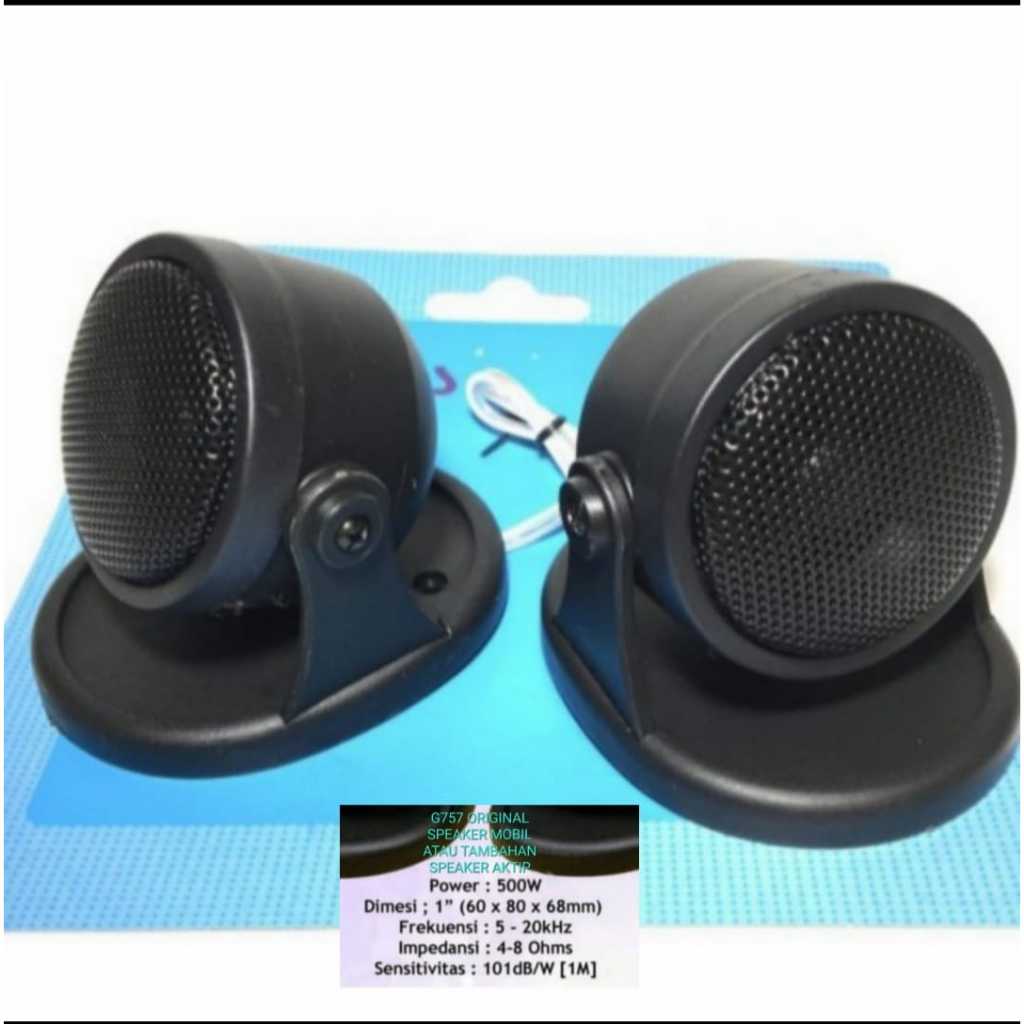 G757 ORI 100% SPEAKER MOBIL CAR TWEETER TAMBAHAN PIEZO SPIKER SPEKER TWEETER TWITER PIEZOO PASIF SPK