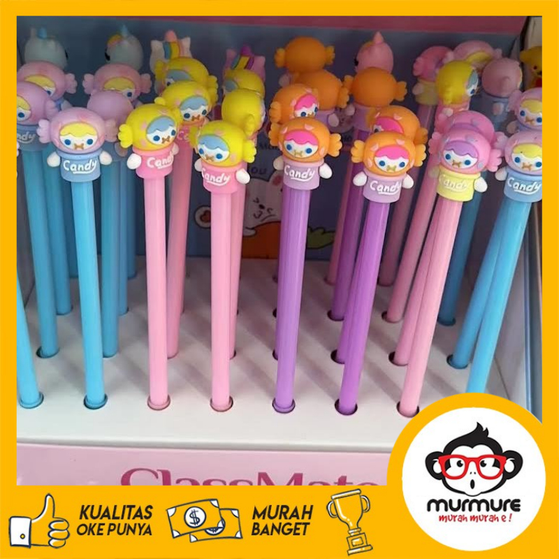 

MURMURE | PULPEN GEL MOTIF KARAKTER GIRL CANDY/ BOLPEN PENA PEN LUCU IMUT