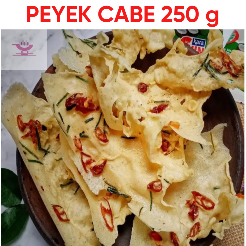 

Peyek Cabe KTP Hanan Pedas Gurih Renyah Nikmat 250 Gram
