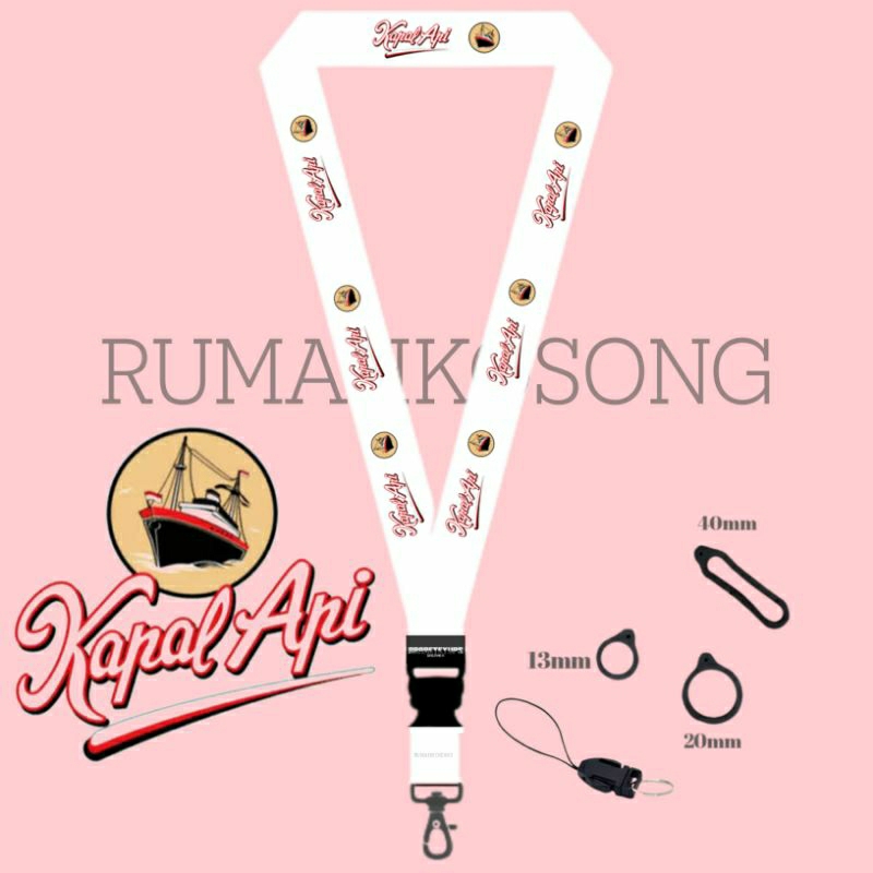 

LANYARD PUTIH KAPALAPI / TALI LANYARD LOGO COFFE / GANTUNGAN HANDPHONE HOLDER NAME TAG KARTU NAMA ID CARD / LANYARD POLOS / LANYARD PUTIH BESTSELLER