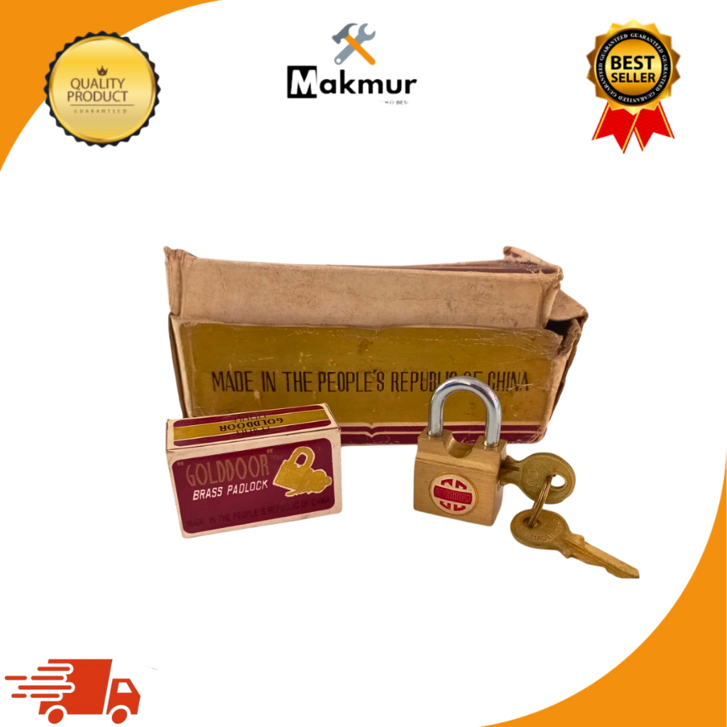 ​GOLDDOOR gembok Kunci Samping 25 mm, 15mm asli