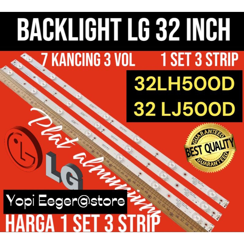 BACKLIGHT TV LCD LED LG 32 INCH 32LH500D 32LJ500D BACKLIGHT TV LG 32 INCH