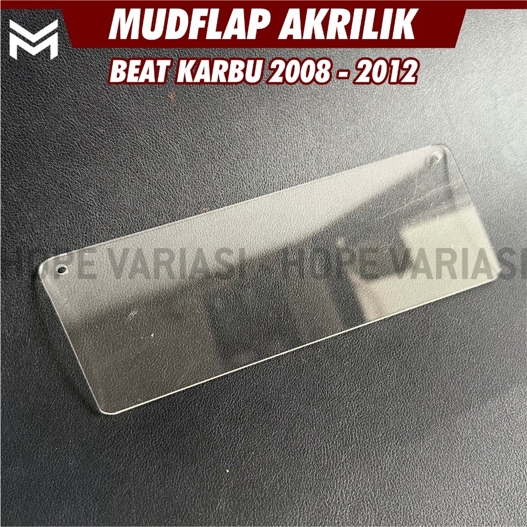 MUDFLAP AKRILIK HONDA BEAT KARBU TAHUN 2008 - 2012 TEBAL 2 MM MUDFLAP PENAHAN LUMPUR AKRILIK  Penaha