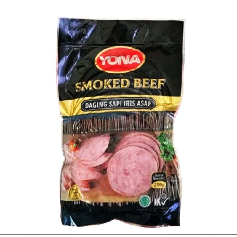 

YONA Smoked Beef 250gr / Daging Sapi Iris Asap Isi 12pcs