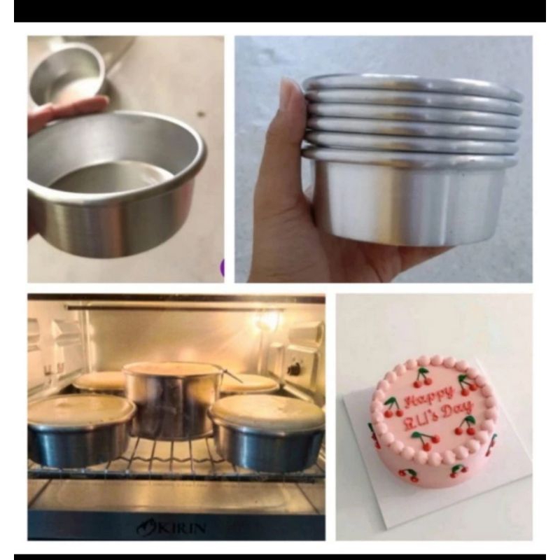 Loyang Bulat Press Mini bal-bal loyang pie polos 8cm