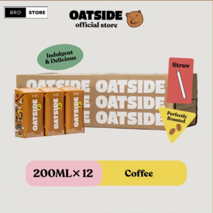 

Super Promo OATSIDE MINI STRAW 1 Karton (Isi 12) - Oat Milk Barista Blend | Chocolate | Coffee 200 ML