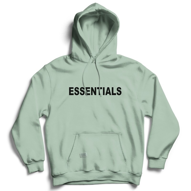 FOG Essentials Center Velvet Text Hoodie