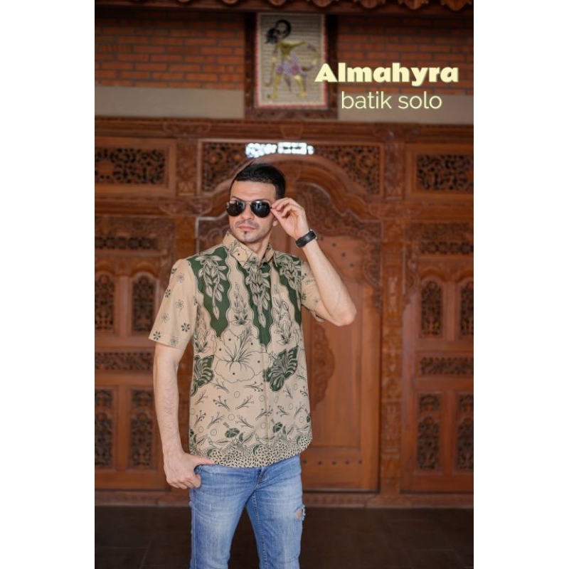 SULUR TERATAI | KEMEJA BATIK PRIA PREMIUM SRAGENAN LAPIS FURING KEMEJA BATIK UKURAN BESAR JUMBO | KE